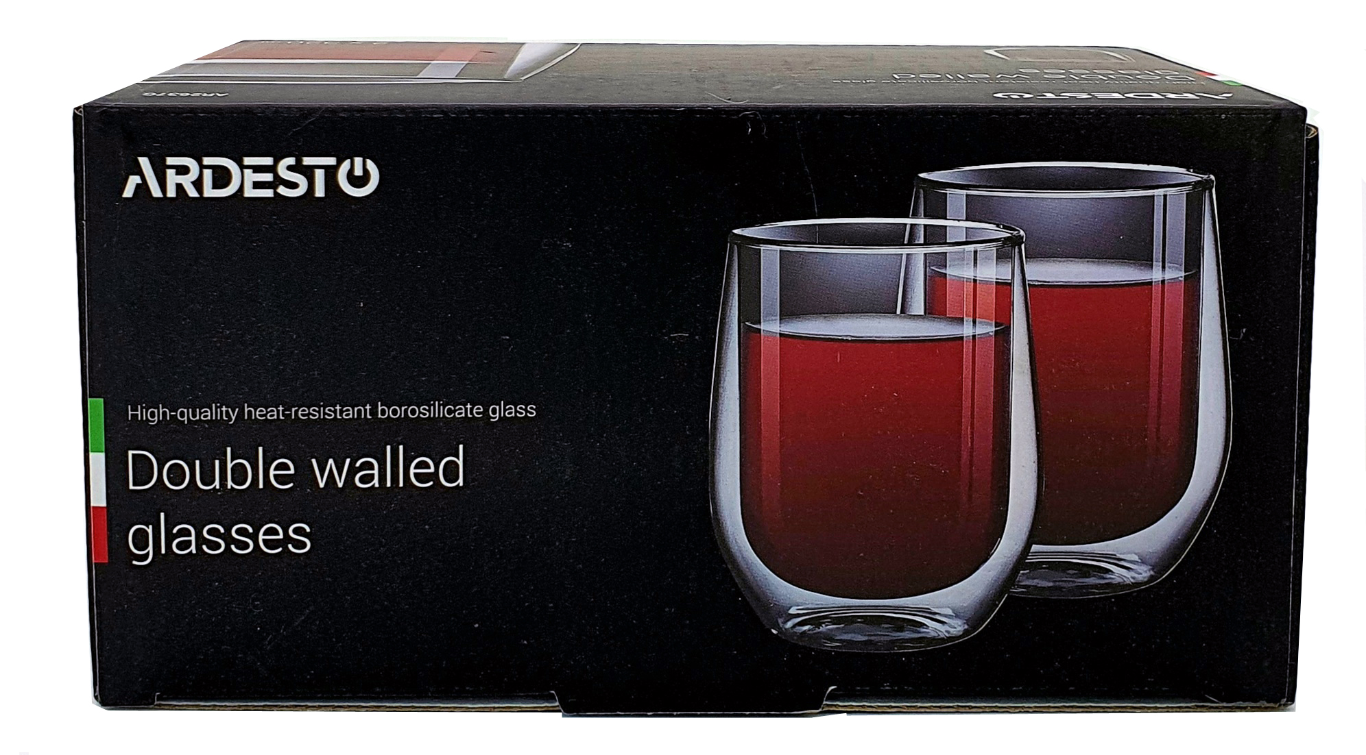 Набор стаканов с двойными стенками (двойным дном) Ardesto 2 шт х 320 мл (AR2637G)