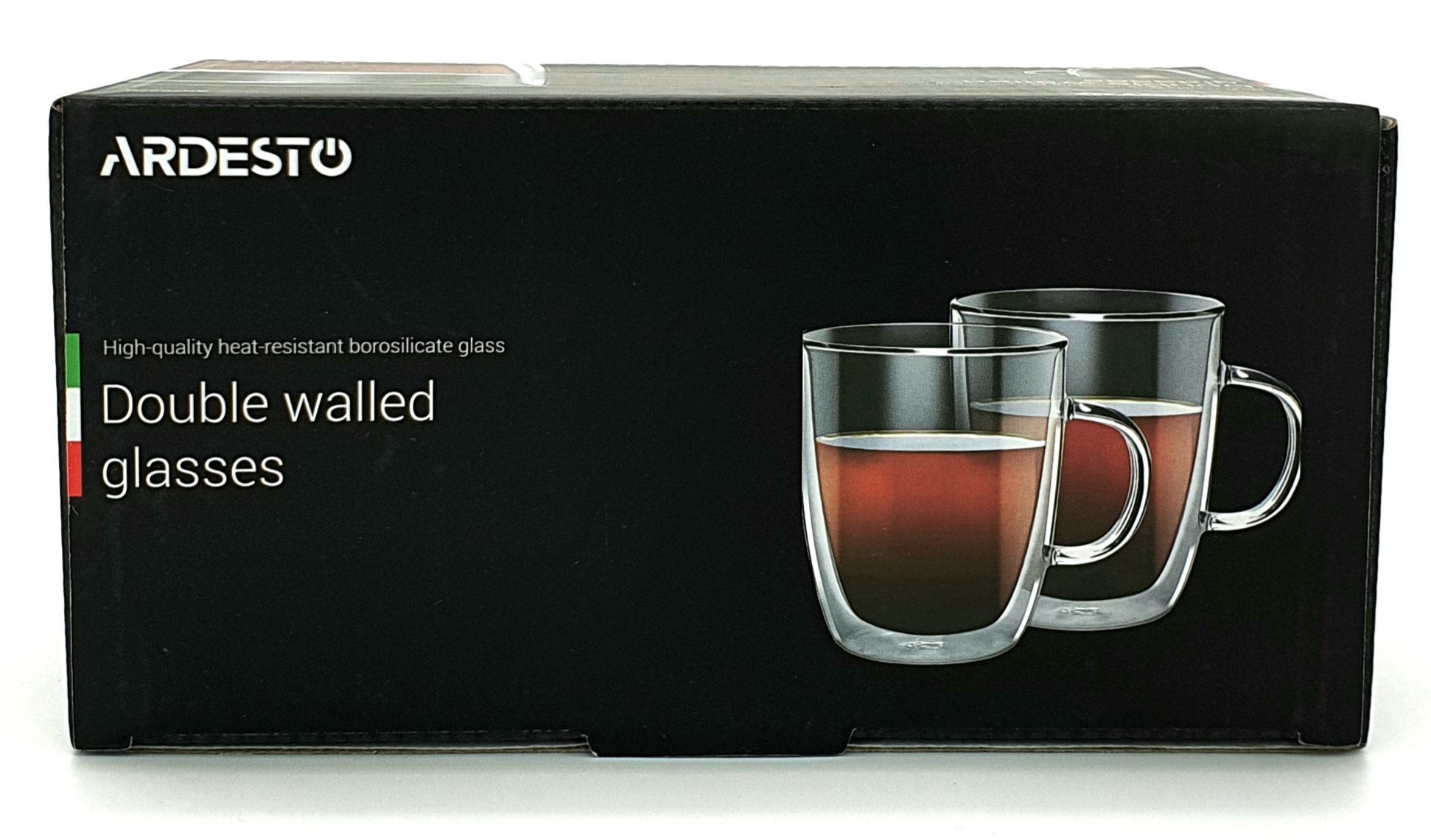 Набор чашек для латте с двойными стенками (двойным дном) Ardesto 2 шт х 270 мл  (AR2627G)