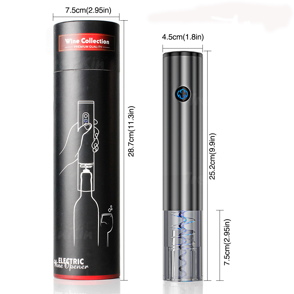Автоматический бытовой портативный электрический штопор для вина SUNWAY с аккумуляторами, USB кабелем и ножом для фольги  (5656)