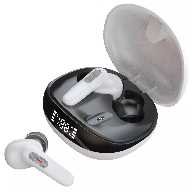 Беспроводные  наушники с влагозащитой D81 V.5.3 White с кейсом Power bank