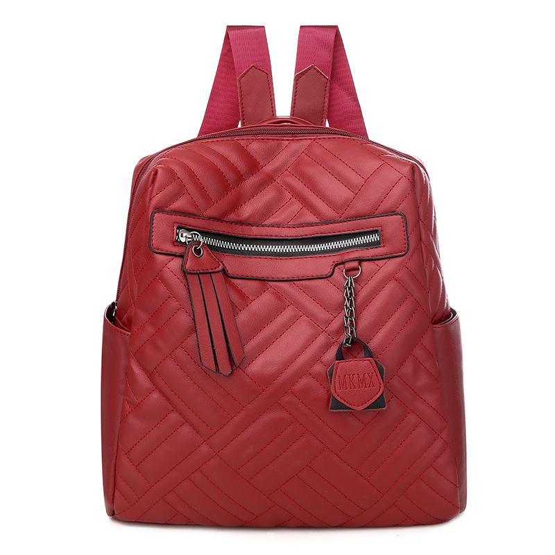 Рюкзак женский городской ML экокожа красный (MLRR)