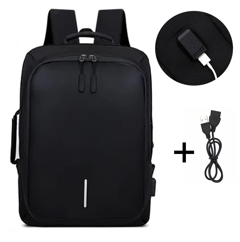 Рюкзак для ноутбука мужской городской черный (ML025)