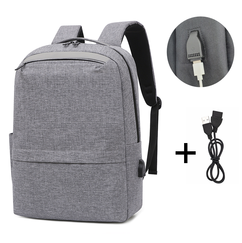 Рюкзак мужской городской для ноутбука OMASKA серый (ML038)