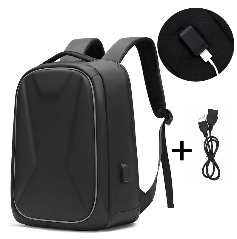 Рюкзак мужской городской для ноутбука черный (ML040)