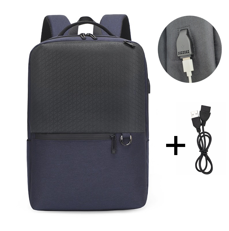 Рюкзак мужской городской для ноутбука OMASKA черный (ML043)