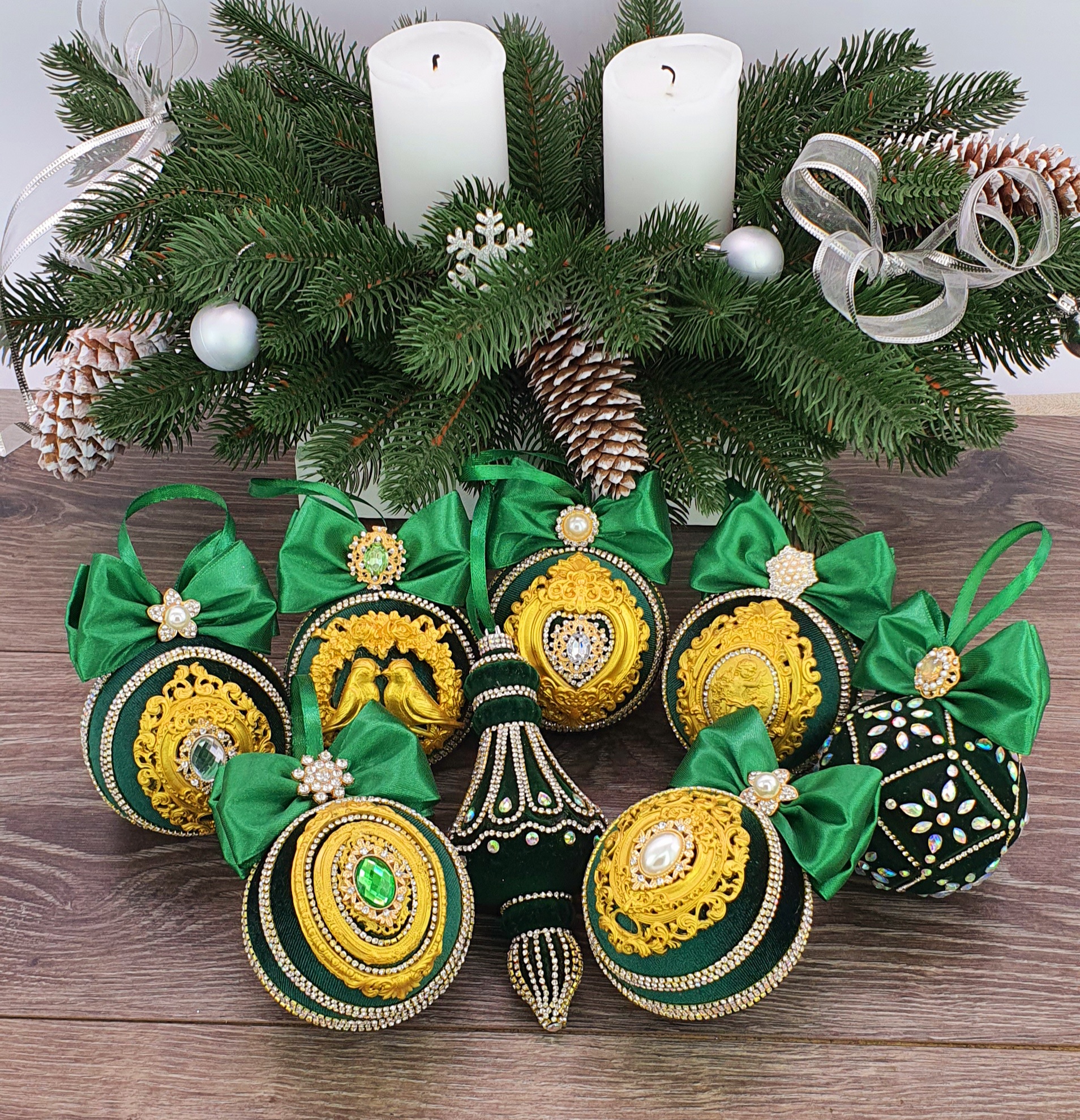 Набор шаров новогодних 