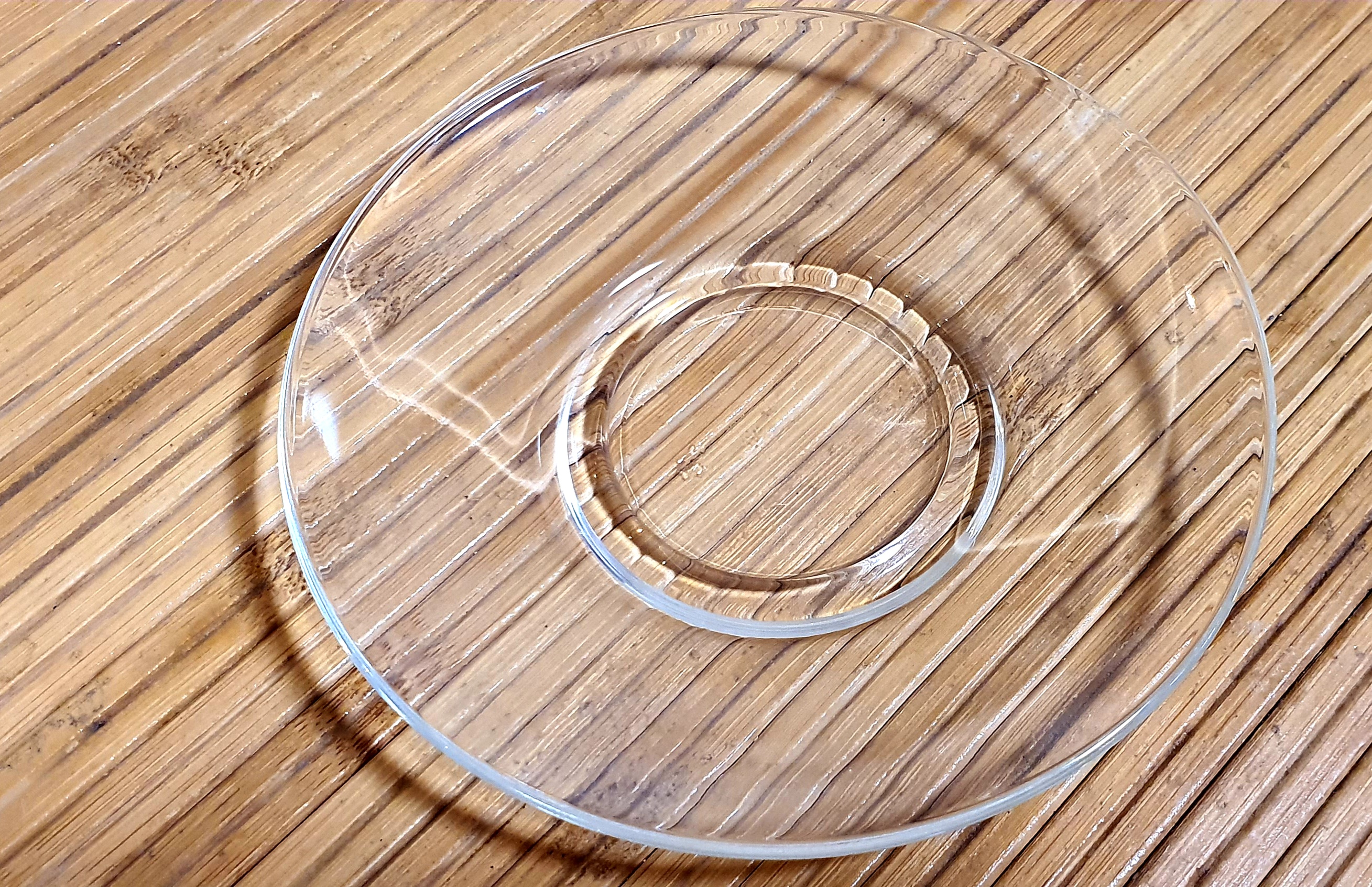 Блюдце стеклянное ML 13 см под чашку с двойными стенками (ML13)