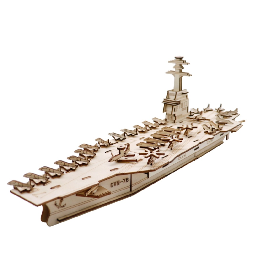 3D деревянный пазл конструктор MooKids Destroyer (ML008)