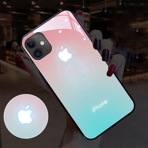 Смарт-чехол для телефона для iPhone 12/12 Pro CLUB STYLE с LED подсветкой ударопрочный (CH666)