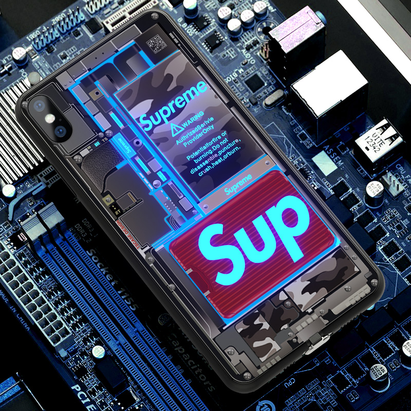 Смарт-чехол для телефона для iPhone 12/12 Pro CLUB STYLE с LED подсветкой ударопрочный (CH669)