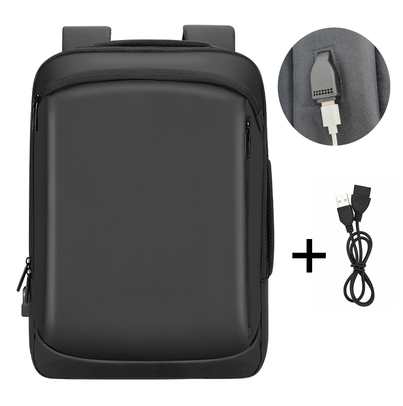 Рюкзак мужской городской для ноутбука OMASKA черный (ML031)