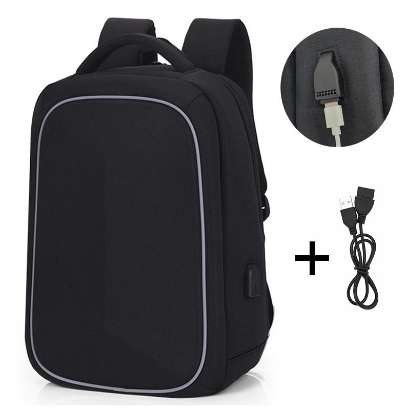 Рюкзак мужской городской для ноутбука черный (ML059)