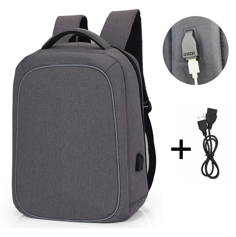 Рюкзак мужской городской для ноутбука серый (ML060)