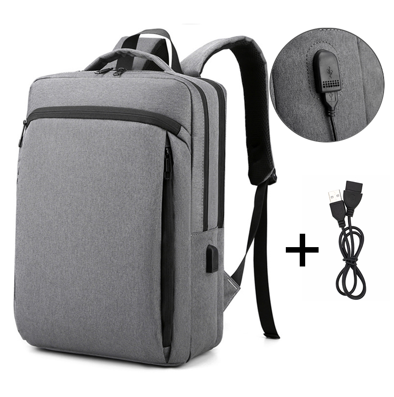 Рюкзак мужской городской для ноутбука серый (ML061)