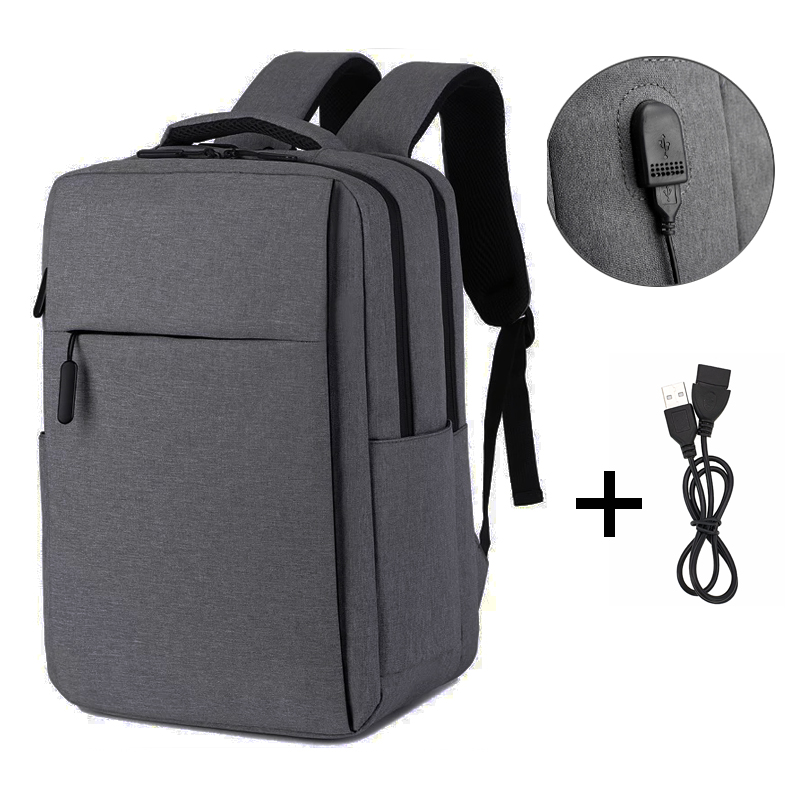 Рюкзак мужской городской для ноутбука серый (ML063)