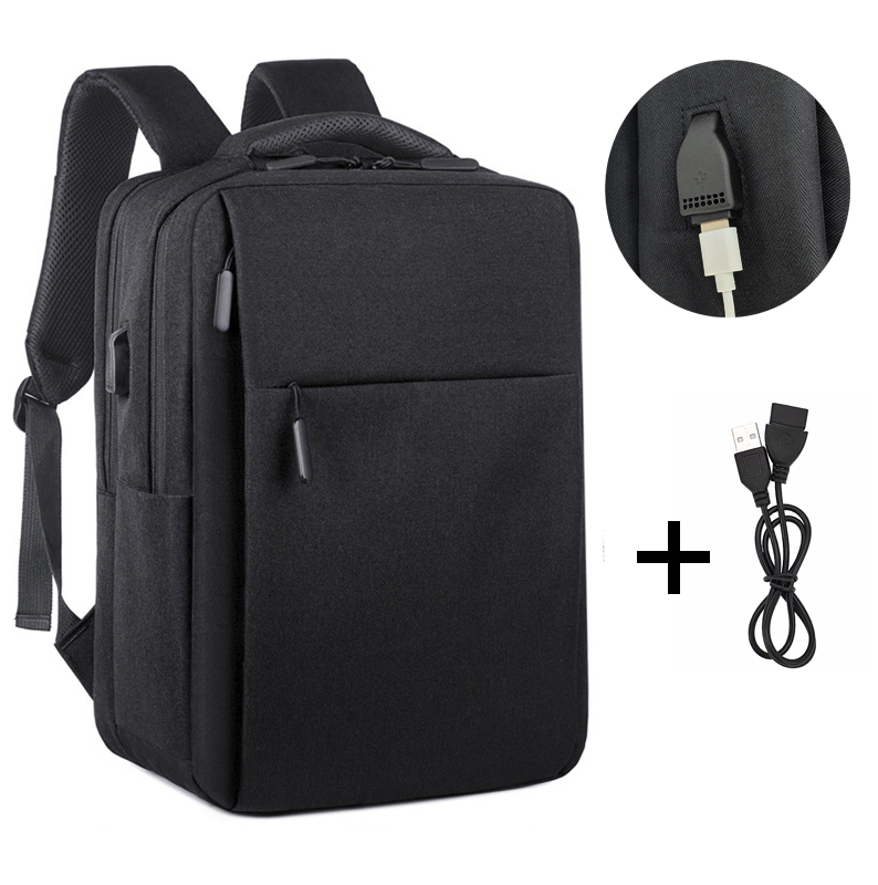 Рюкзак мужской городской для ноутбука черный (ML064)