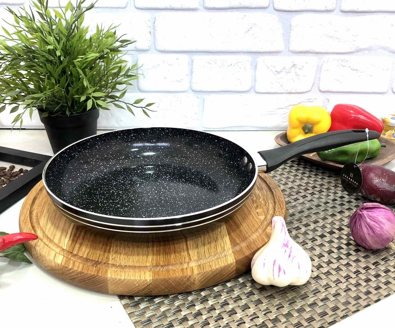 Сковорода 28 см, 3-х слойное мраморное покрытие EDENBERG (EB-758)