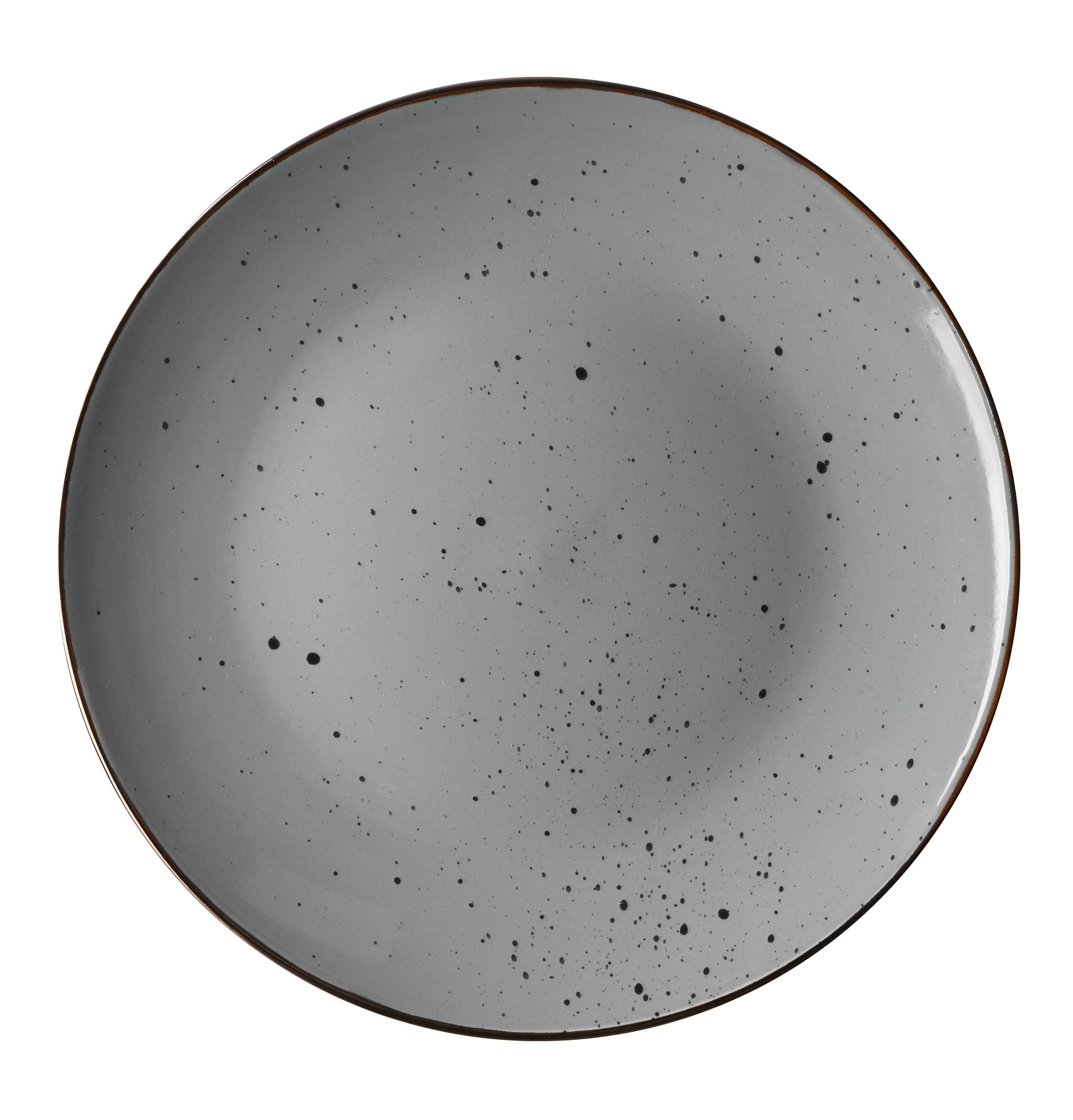 Тарелка обеденная 26 см керамическая Ardesto Bagheria Grey серая (AR2926GREY)