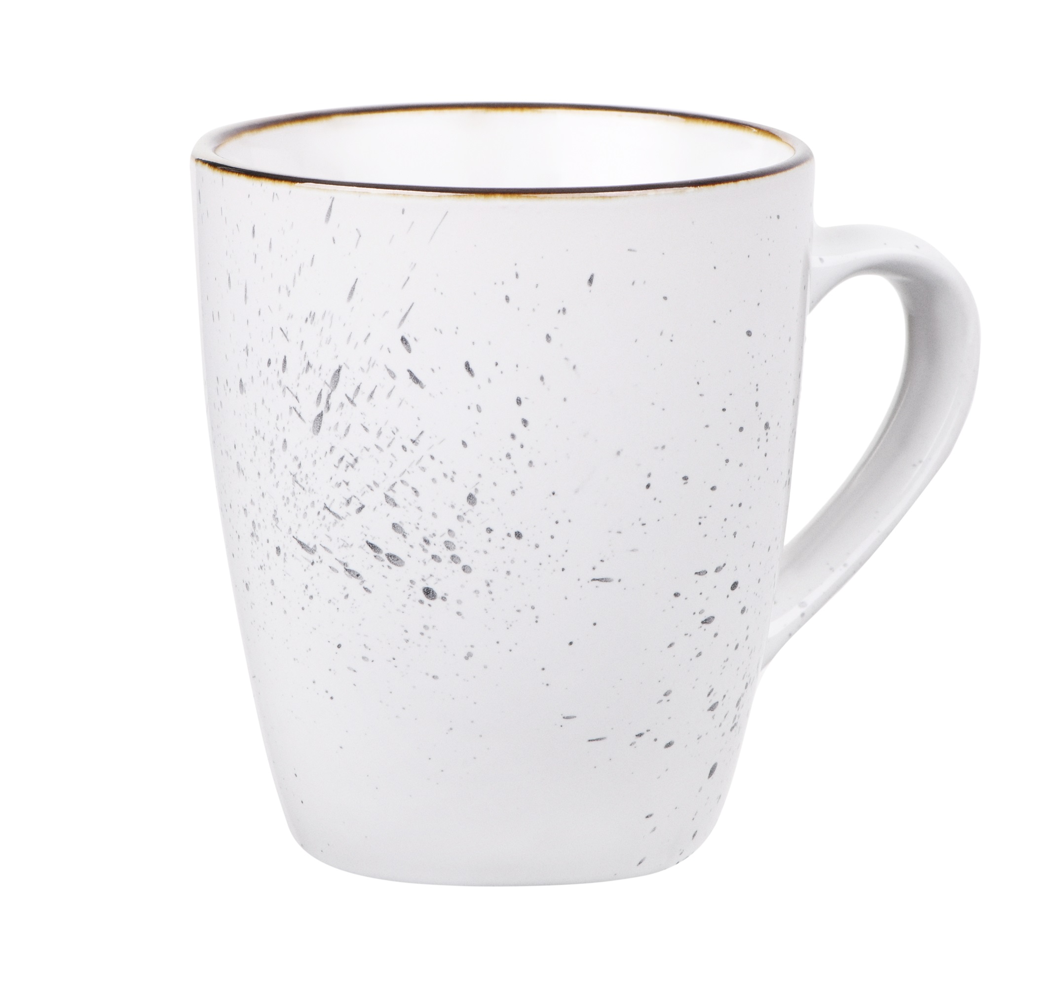 Чашка керамическая 360 мл - кружка Ardesto Bagheria Bright white (AR2936WGC)