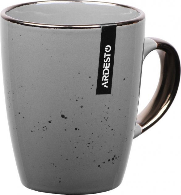Чашка керамическая 360 мл - кружка Ardesto Bagheria Grey (AR2936GREY)