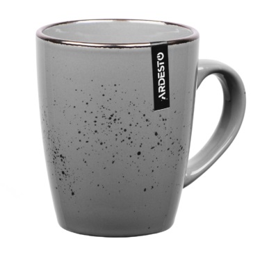 Чашка керамическая 360 мл - кружка Ardesto Bagheria Grey (AR2936GRE)