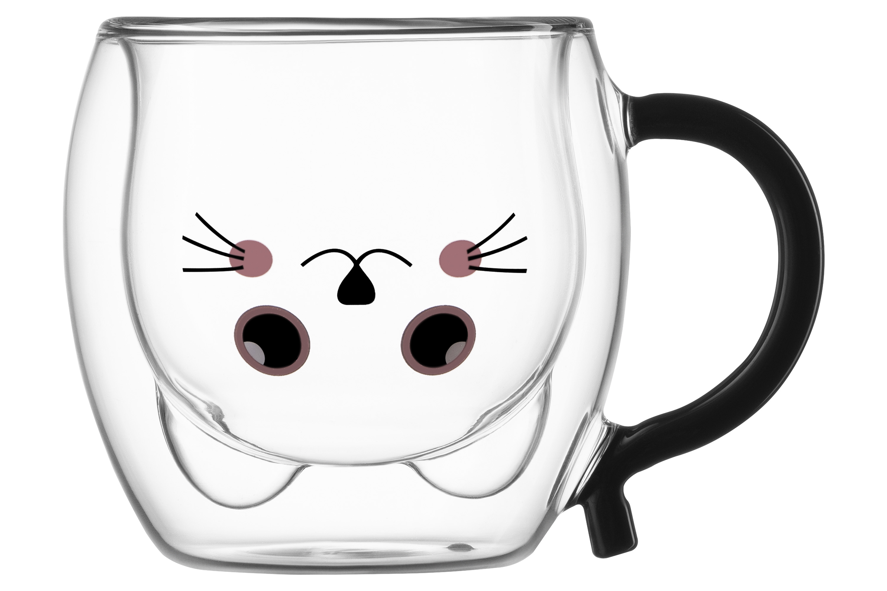 Набор чашек детских c двойными стенками (двойным дном) Animal котенок 2х250 мл (AR2625ACH)