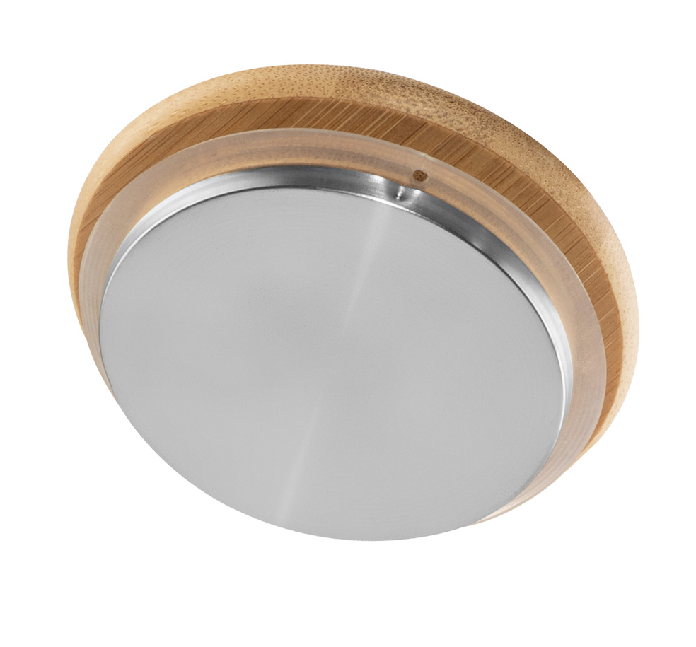 Крышка бамбуковая для чайника и банок с дном из нержавеющей стали