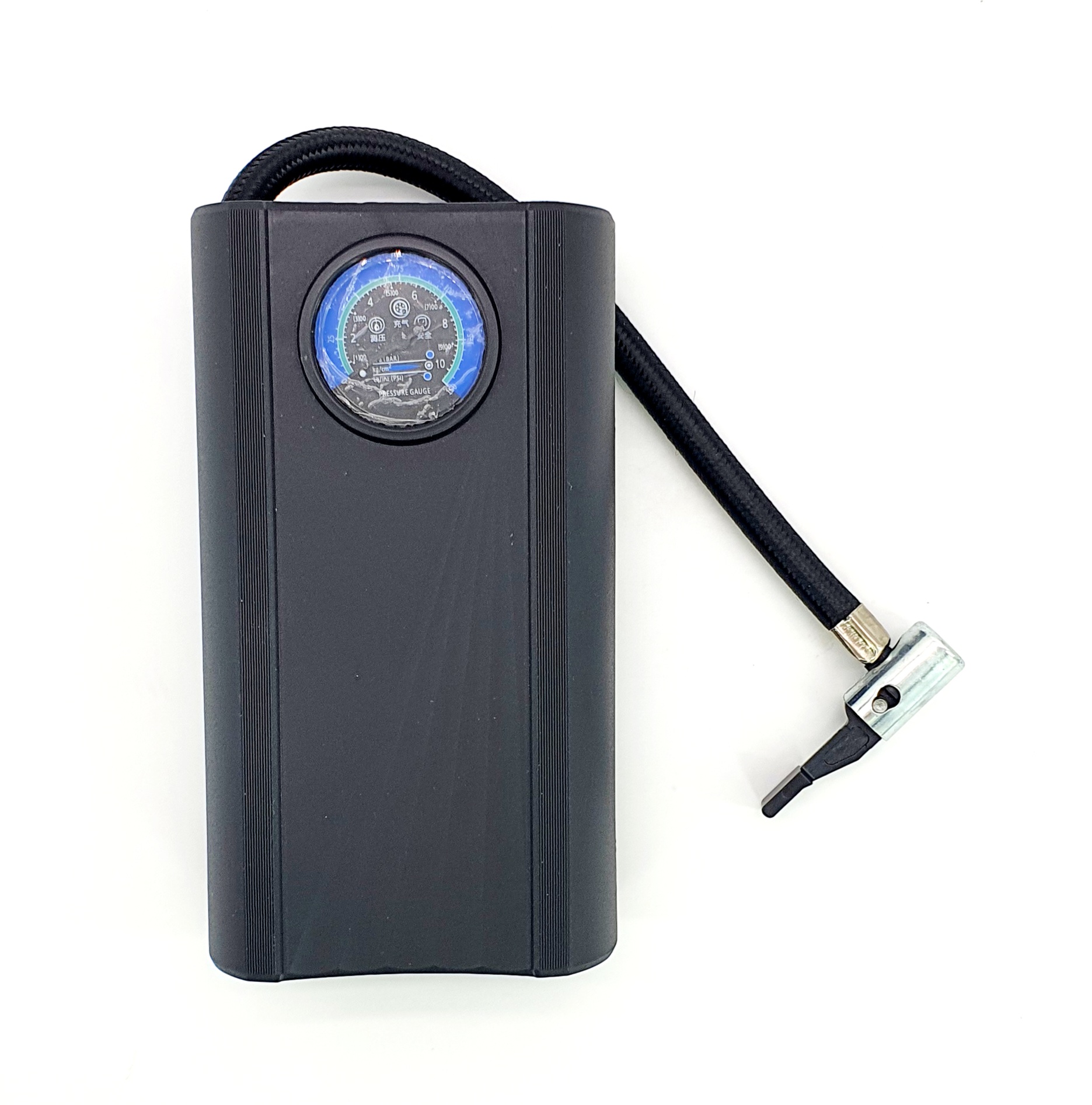 Портативный автомобильный проводной компрессор (насос) с манометром 12В многофункциональный 