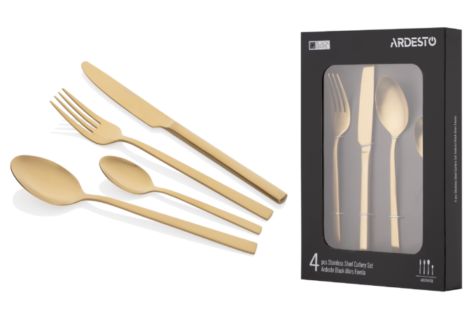 Набор столовых приборов ARDESTO Black Mars Favola AR0704FSG