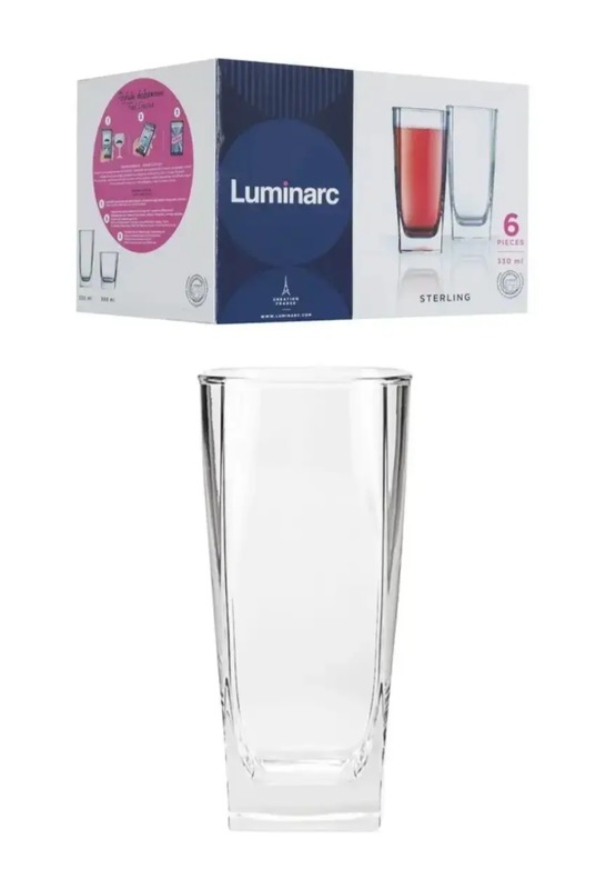 Набор высоких стеклянных стаканов Luminarc Sterling 6 штук 330 мл (N0769)