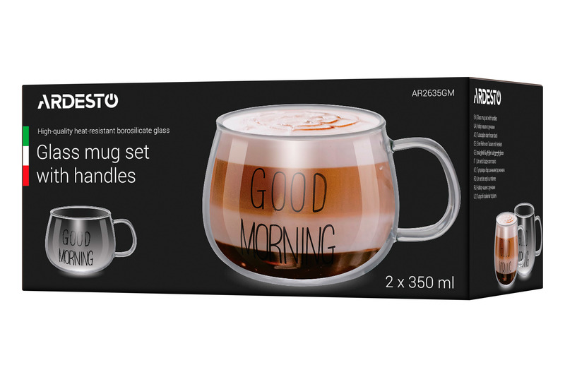 Набор чашек с ручками ARDESTO Good Morning 350 мл (AR2635GM)